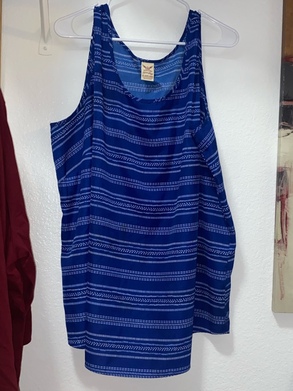 Blue Striped Tank Top - Women